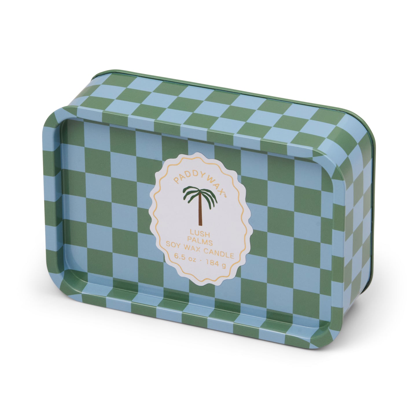 A Dopo Palm Printed Tin Candle - Lush Palms