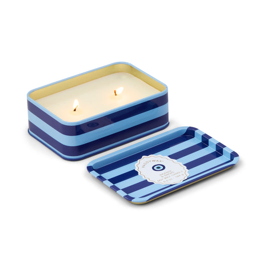 A Dopo Eye Printed Tin Candle - Incense & Smoke