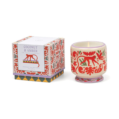 A Dopo "Jungle" Ceramic Candle - Coconut & Amber