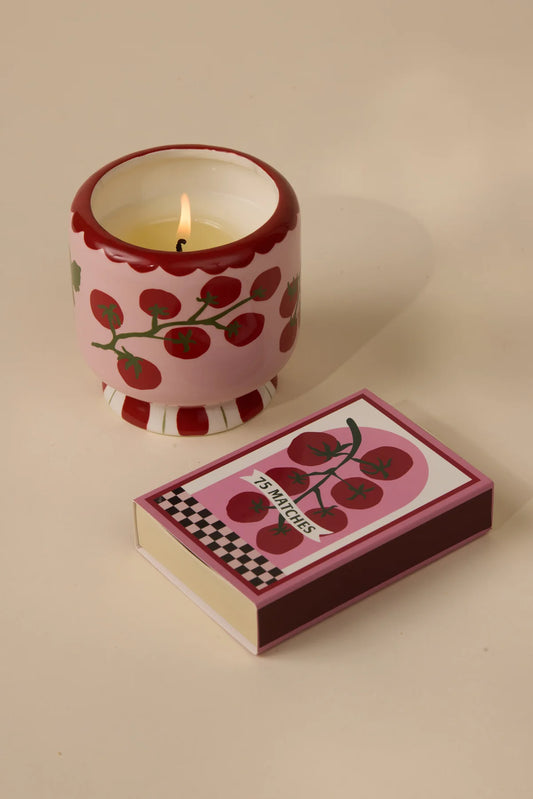 A Dopo "Tomato" Ceramic Candle - Heirloom Tomato