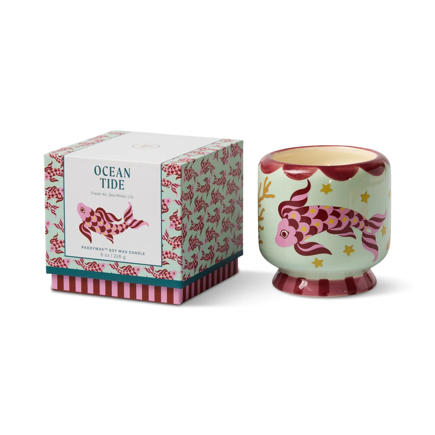 A Dopo "Koi Fish" Ceramic Candle - Sea Salt & Sage