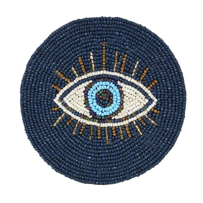 Set of 4 Blue Evil Eye Coasters