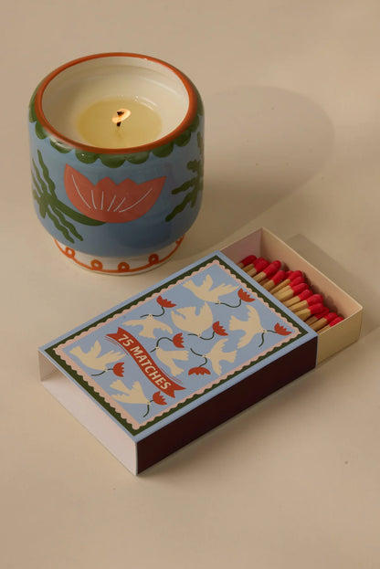 A Dopo Flower Ceramic Candle - Cactus Flower
