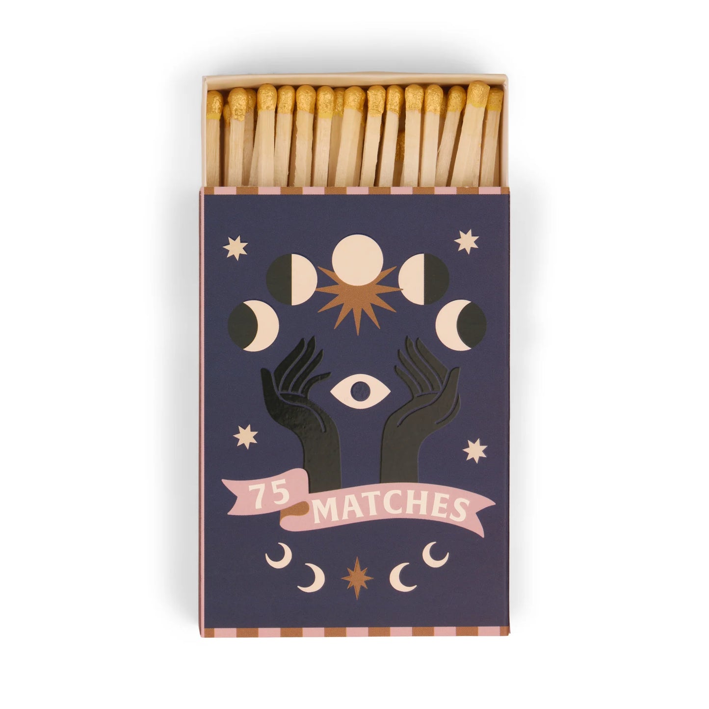 A Dopo "Moon Phases" Boxed Gold Matches with 75 Matches