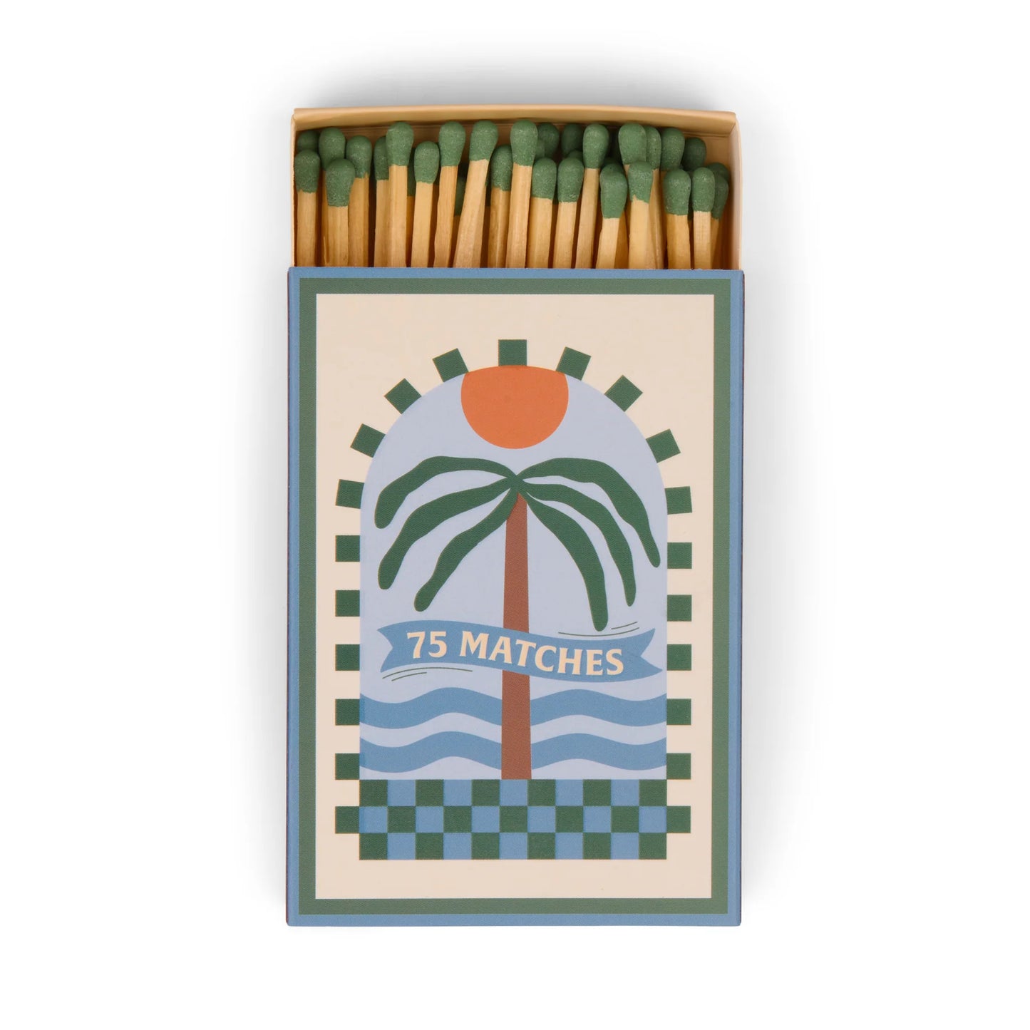 A Dopo "Palm Tree" Green Boxed Matches with 75 Matches