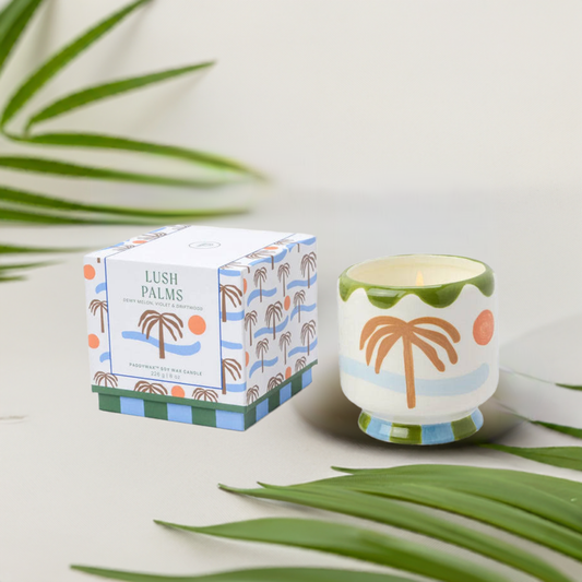 Adopo Palm Tree Ceramic Candle - Lush Palms