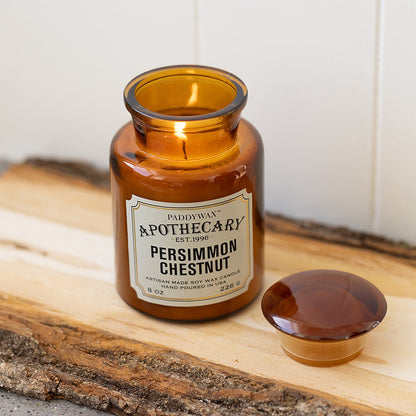 Apothecary Glass Jar Candle - Persimmon Chestnut