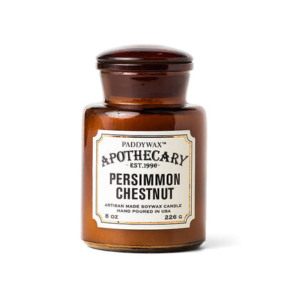 Apothecary Glass Jar Candle - Persimmon Chestnut