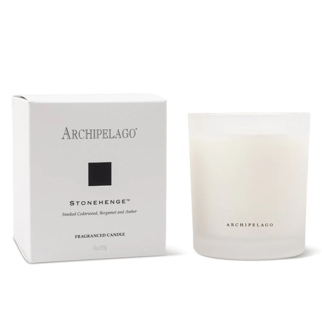 Excursion Stonehenge Glass Boxed Candle by Archipelago
