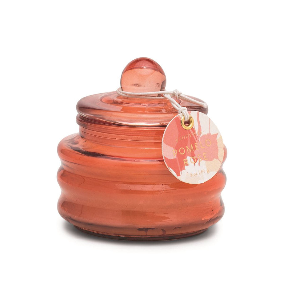 Beam Red Glass Candle - Pomelo Rose