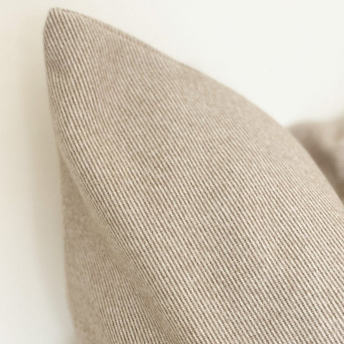 Beige Wool Effect Cushion