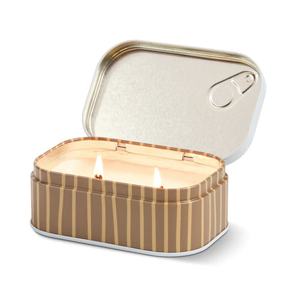 Bistro Cappuccino Printed Tin Candle - Chocolate & Cherry