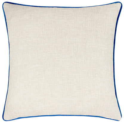 Blue & Green Palm Tropical Jungle Cushion