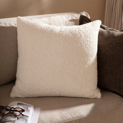 Large Cabu Chunky Boucle Cushion - Ecru