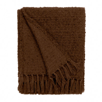 Candar Textured Boucle Throw - Coco
