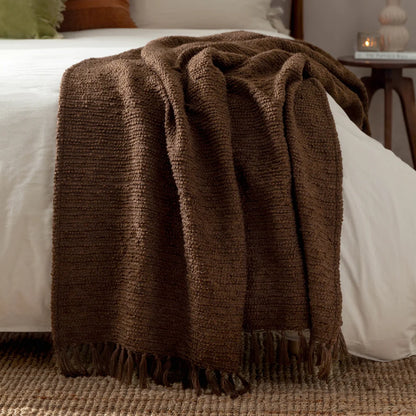 Candar Textured Boucle Throw - Coco