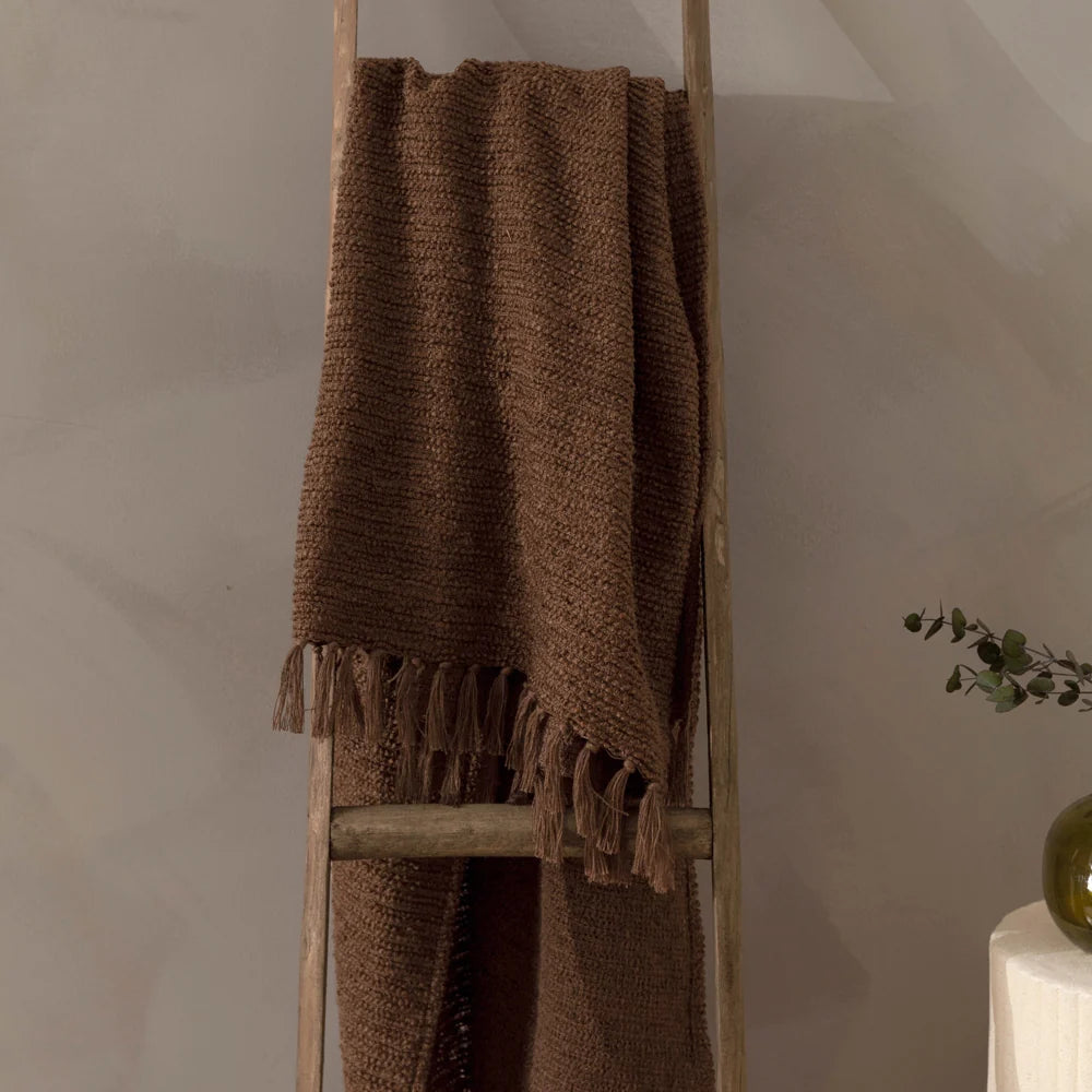Candar Textured Boucle Throw - Coco