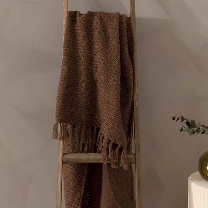 Candar Textured Boucle Throw - Coco