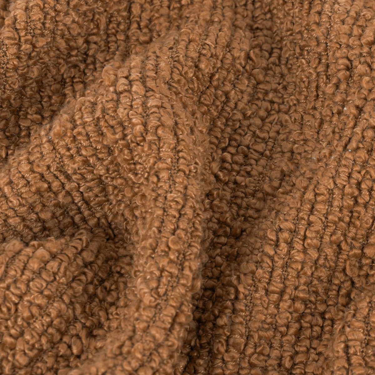 Candar Textured Boucle Throw - Ginger