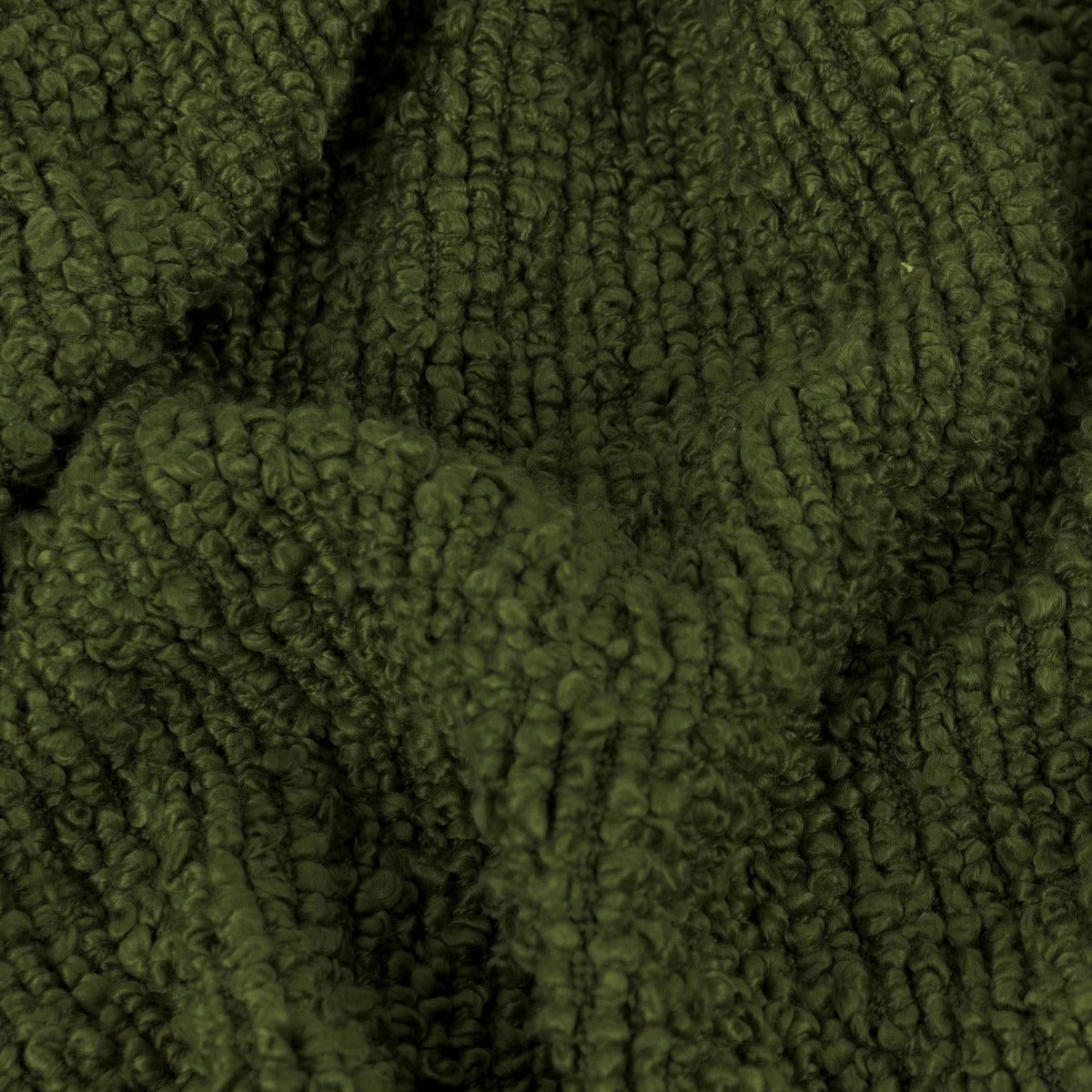 Candar Textured Boucle Throw - Khaki