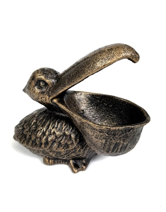 Cast Iron Pelican Trinket Bowl