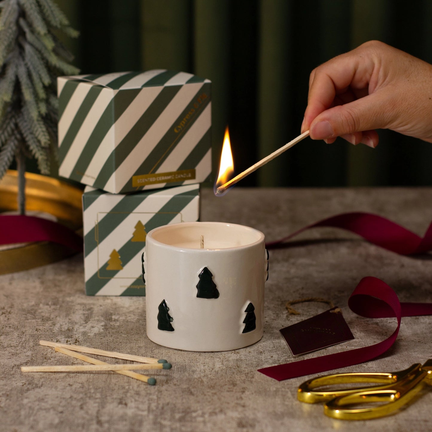 Christmas Spruce Candle - Cypress & Fig