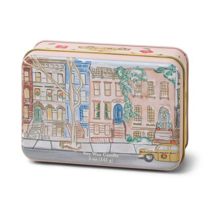 Brownstone Christmas Tin - Tangerine & Clove