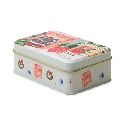 Storefront Christmas Tin Candle - Sweet Orange & Fir
