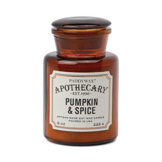 Apothecary Glass Jar Candle - Pumpkin Spice