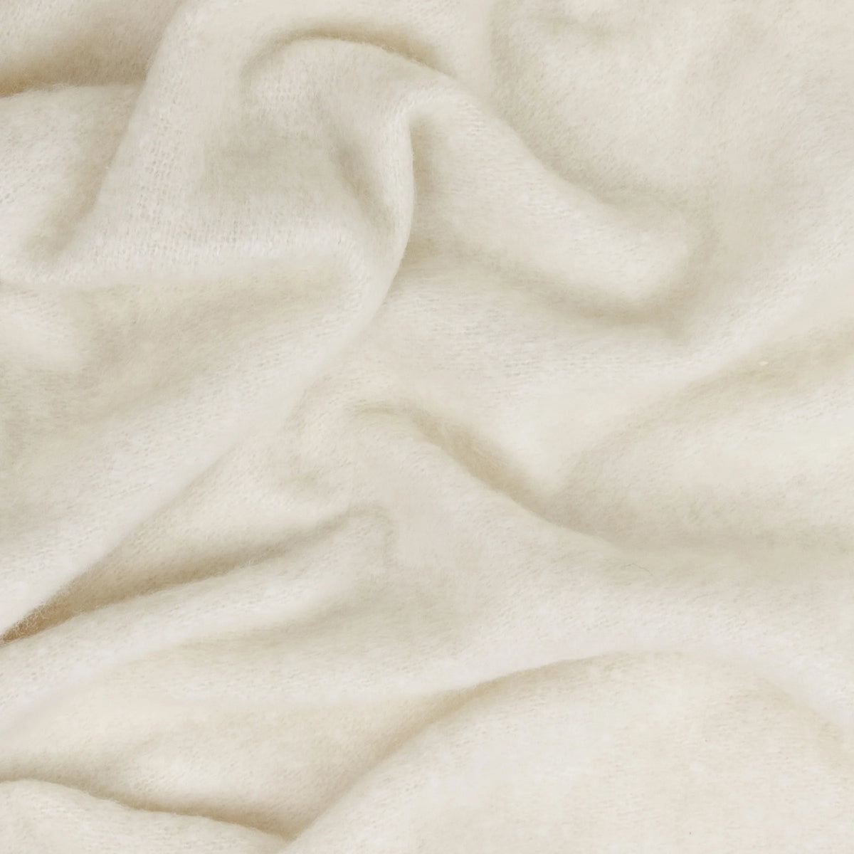 Cozy Woven Tasselled Throw – Ecru