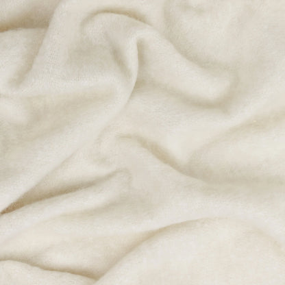 Cozy Woven Tasselled Throw – Ecru