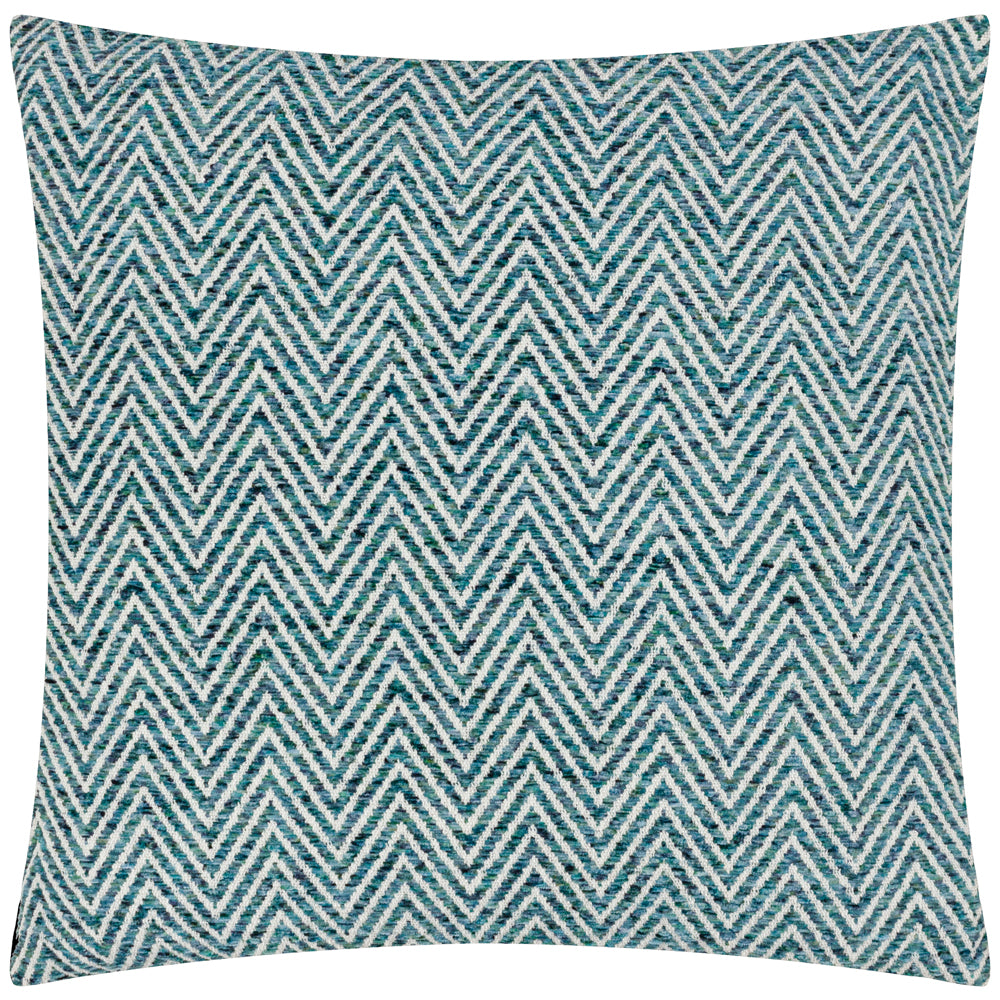 Croft Twill Woven Cushion - Teal