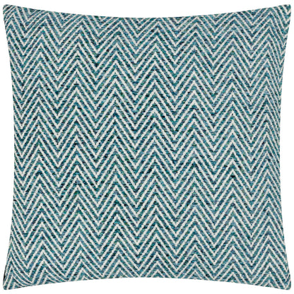 Croft Twill Woven Cushion - Teal