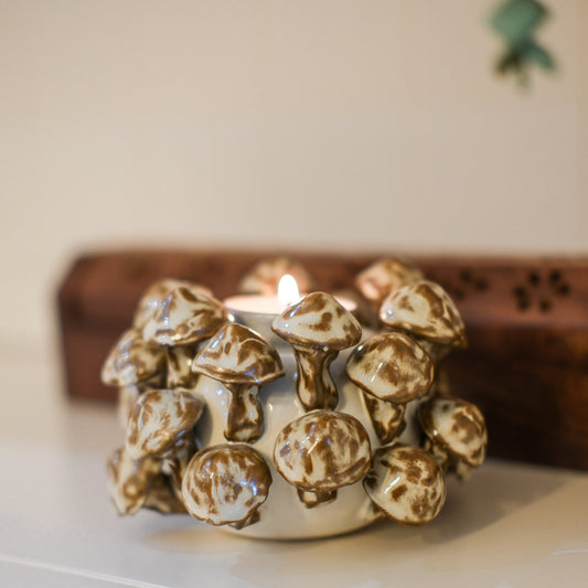 Mushroom Candle Holder