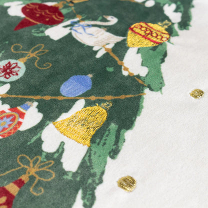 Ivory 'Deck The Halls' Tree Cushion