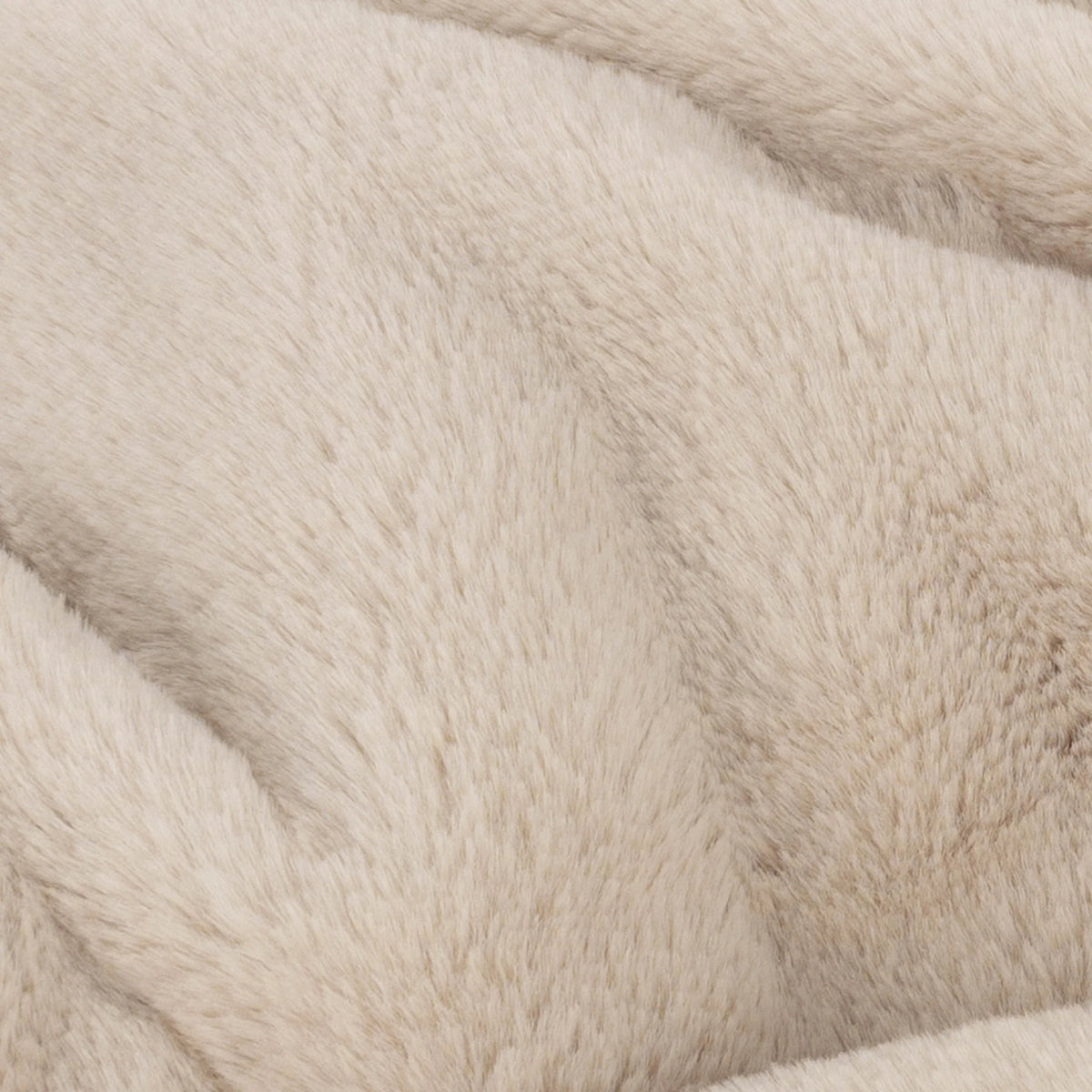 Double Sided Faux-Fur Throw - Natural