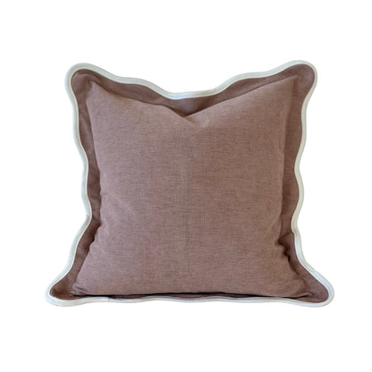 Dusty Pink  Scalloped Edge Cushion