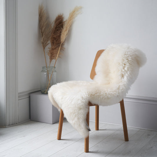 Ethically Crafted Sheepskin Rug - Ivory