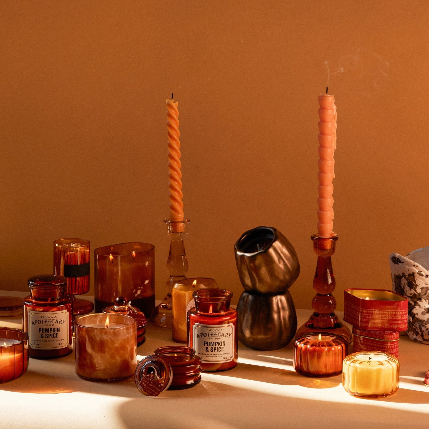 Apothecary Glass Jar Candle - Pumpkin Spice