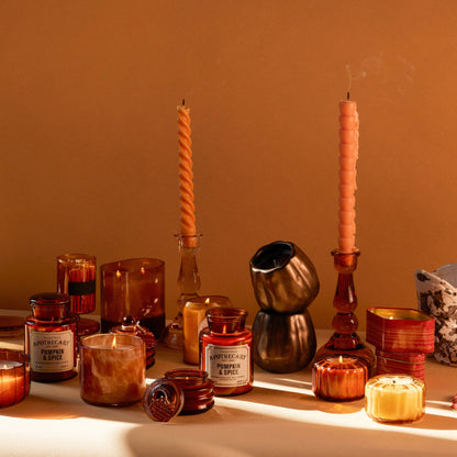 Apothecary Glass Jar Candle - Pumpkin Spice