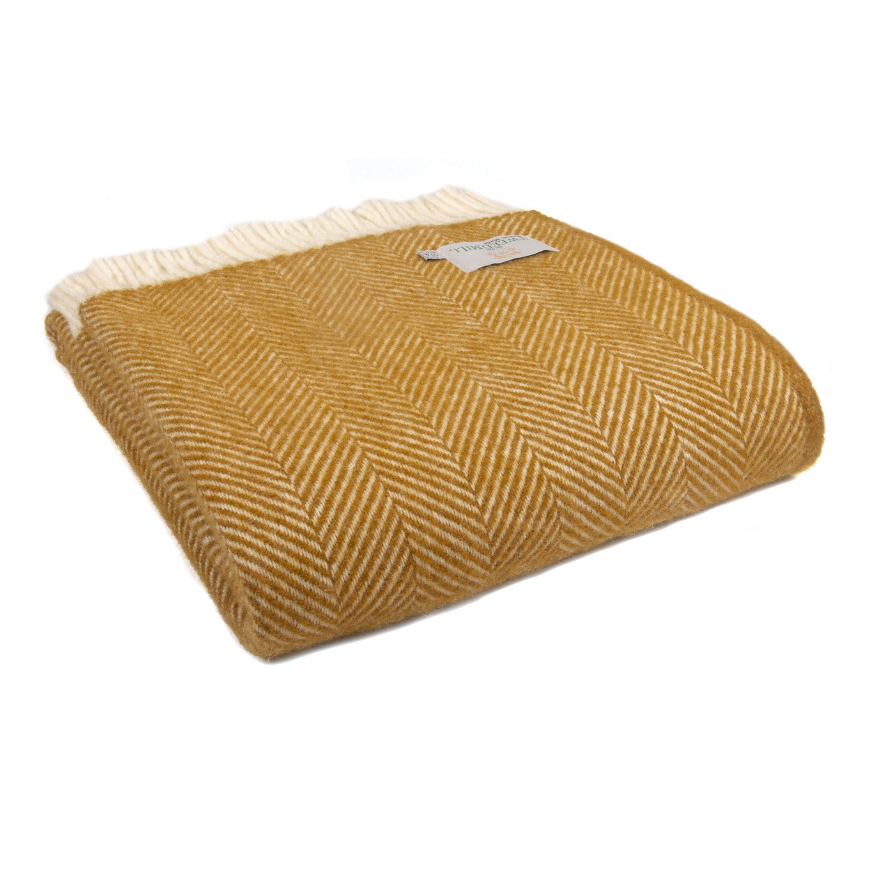 Tweedmill Fishbone English Mustard Throw