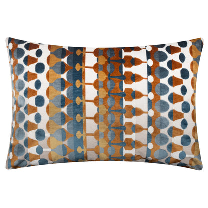 Ginger Metro Abstract Velvet Jacquard Rectangular Cushion