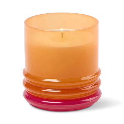 Stack Glass Candle Orange and Hot Pink - Infrared Mango