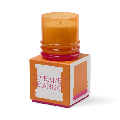 Stack Glass Candle Orange and Hot Pink - Infrared Mango