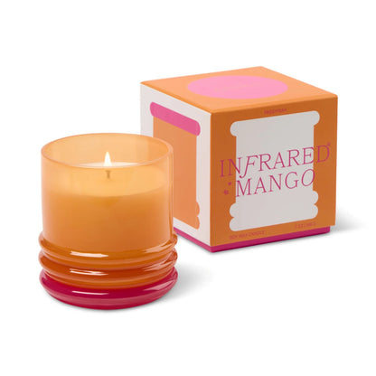 Stack Glass Candle Orange and Hot Pink - Infrared Mango