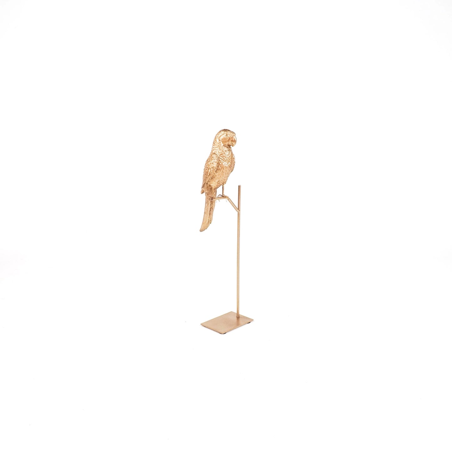 Gold Parrot on Stand