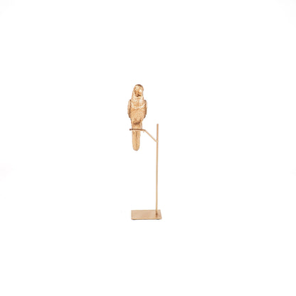 Gold Parrot on Stand