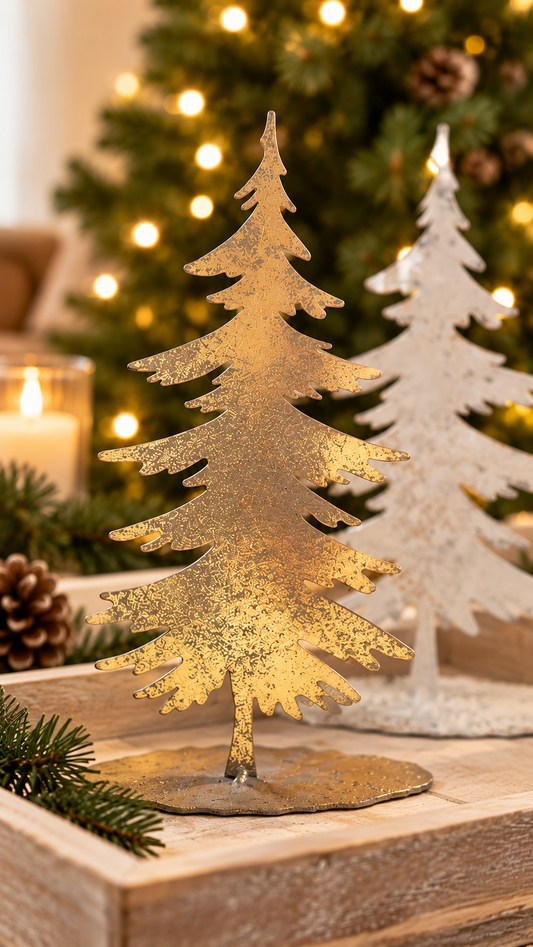 Golden Decorative Christmas Tree