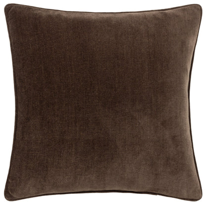 Heavy Chenille Piped Cushion – Brown