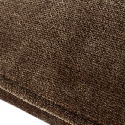 Heavy Chenille Piped Cushion – Brown